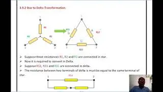 3.8 Star to Delta and Delta to Star Transformation In Gujarati