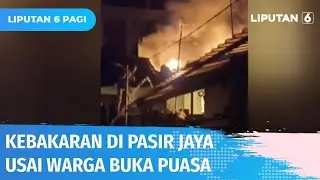 Dua Rumah Hangus Terbakar di Pemukiman Padat Penduduk Pasir Jaya Usai Buka Puasa | Liputan 6