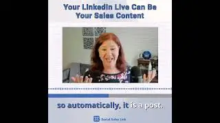 Your LinkedIn Live Can Be Your Sales Content #shorts #linkedintraining #linkedinsalestraining