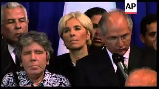 Opposition leaders gather for wake of  former president Perez