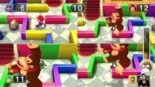 Mario Party 10 Mario vs Donkey Kong vs Spike vs Luigi (Mushroom Park)