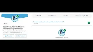 Slack Consultant Certification Maintenance (Summer '25) | Salesforce