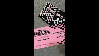 DARE Raised Spot UV Business Cards