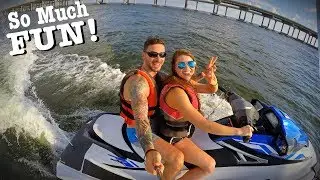 Her First Time Jet Skiing!