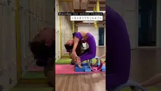 Kapotasana advanced variation on yoga wheel by master yograja #yoga #advancedyoga #backbend