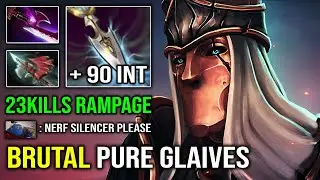 WTF +90 Perma INT Rampage Silencer Delete Anyone in 2 Seconds Crazy Pure DPS Dota 2