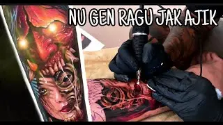 NU GEN RAGU JAK AJIK 🤙 || COLOR TATTOO DI KAKI || LOLIT MADE