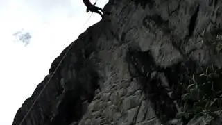 calata nel vuoto in corda doppia
