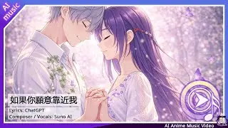《如果你願意靠近我》🎶 ︱ 【AI AMV】∣ GAL 23 #chatgpt #animonai #sunoai