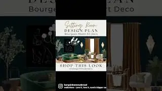Virtual room design transformation: Bourgeois meets Art Deco