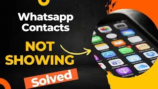 Saved contact not showing in whatsapp