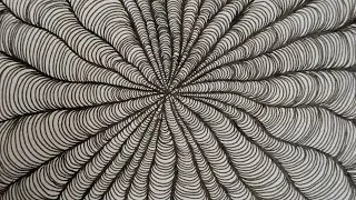 Zentangle inspired art Optical Illusion  #zendoodle #zentangleart #doodleart #artformentalhealth