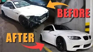 BMW M3 E92 - kompletna naprawa w 7 minut! - rebuild process
