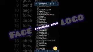 "FACEBOOK LOGO"💥USING PYTHON GRAPHICS #shortsfeed #facebook #draw #logodesign #socialmedia #graphics