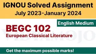 IGNOU BEGC 102 Solved Assignment 2023-24 PDF Download | English Medium | Vidyamojo