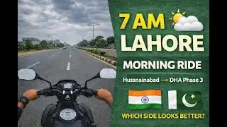 Early Morning Lahore Ride 🌥️ | Academy Road Hussnain Abad to DHA Phase 3