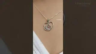 Silver Heart Pendant| Silver Heart Necklace| Silver Pendant with chain| Silver Necklace with chain