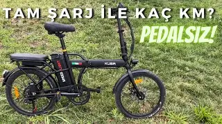 Kuba speedlight elektrikli bisiklet menzil testi! Tam şarj ile kaç km gider?