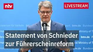 LIVE: Statement von Bundesverkehrsminister Schnieder zur F&uuml;hrerscheinreform