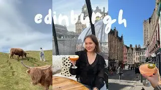 edinburgh travel vlog | scottish highlands, edinburgh castle, shopping + pack with me 🍸✨