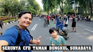 car free day taman bungkul surabaya