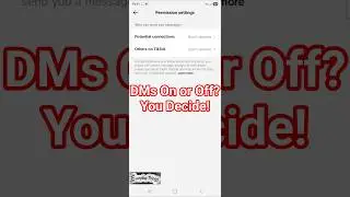 How to Enable or Disable Direct Messages on TikTok #tiktok #tiktoktips #smartphone