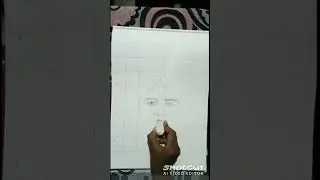 Grid line method Krishna ji artwork 