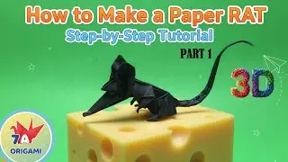 How to Make a Paper RAT: Simple & Quick Origami Animal