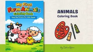 My First Farm Animals Coloring Book | Flipthrough