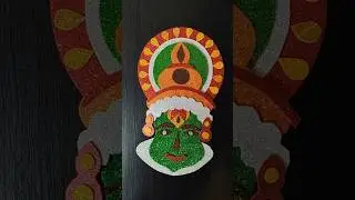 Kathakali Face Wall Hanging | Onam Craft #youtubeshorts #viralshorts #trendingshorts