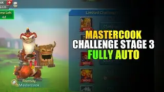 Lords Mobile limited challenge Crazy chef-Mastercook  stage 3 fully auto