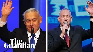 Netanyahu and Gantz speak to supporters as election results too close to call