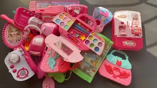 3:14 Minutes Satisfying With Unboxing Hello Kitty Cute Pink MiniMakeup Set   | ASMR
