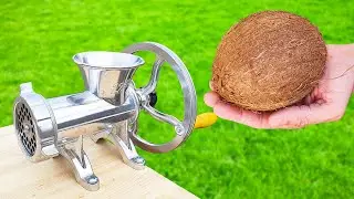 Experiment: Meat Grinder vs Coconut