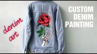 Tutorial cara melukis jaket denim - DENIM ART