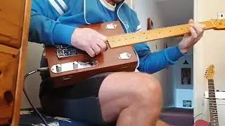 Homemade Slide Box Guitar - Neck Pick Up