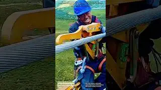 Steel Cable Tensioning Process Using Mechanical Come-Along Clamp