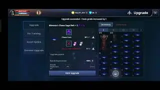 Cabal Mobile Return Of Action Upgrading Minesta Chaos Sage Belt.