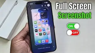 How to disable full screen screenshot iphone 17 Air/Pro/Max
