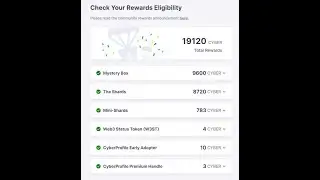 How to stake CYBER and got REWARD