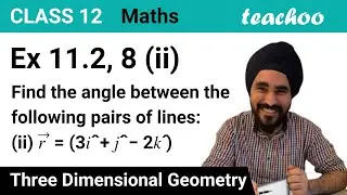 Ex 11.2, 8 (ii) - Find angle b/w pair of lines r = (3i + j - 2k) + &lambda; - Teachoo