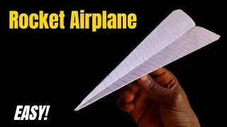 How to Make a Real Paper Rocket Plane | Best Origami Paper Airplane