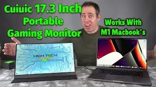 CUIUIC 17.3 in 1080p Portable Gaming Monitor - It's Huge!