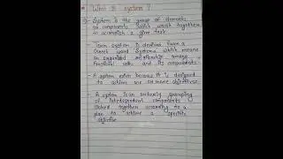 What is system in system analysis and design