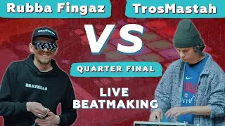 Rubba Fingaz vs TrosMastah.Live beatmaking ( Fingerdrumming) | V1 Battle 21.01.2022