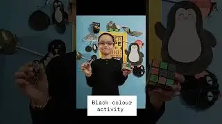 learn black colour with shapes & finger 🤘 activity @ abacus wonderkids🙌