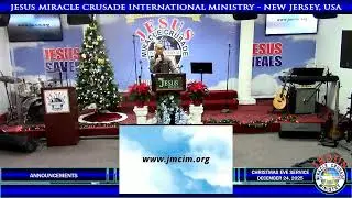 JMCIM NJ USA OUTREACH | CHRISTMAS EVE SERVICE | DECEMBER 24 2025 | PART 2