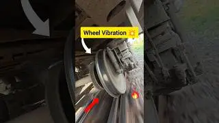 Wheel Vibration on the Flat Track 👁️&zwj;🗨️😱 #Train #bdrailway  #trainwheel  #vibration #fast #speed