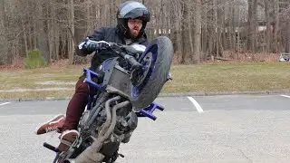 How to build an fz07 stunt bike + lot riding