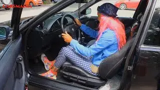 GIRL CAR FAST REVIEW OLD MODEL BMW 3 SERIE E36 325 I 1995 MODEL